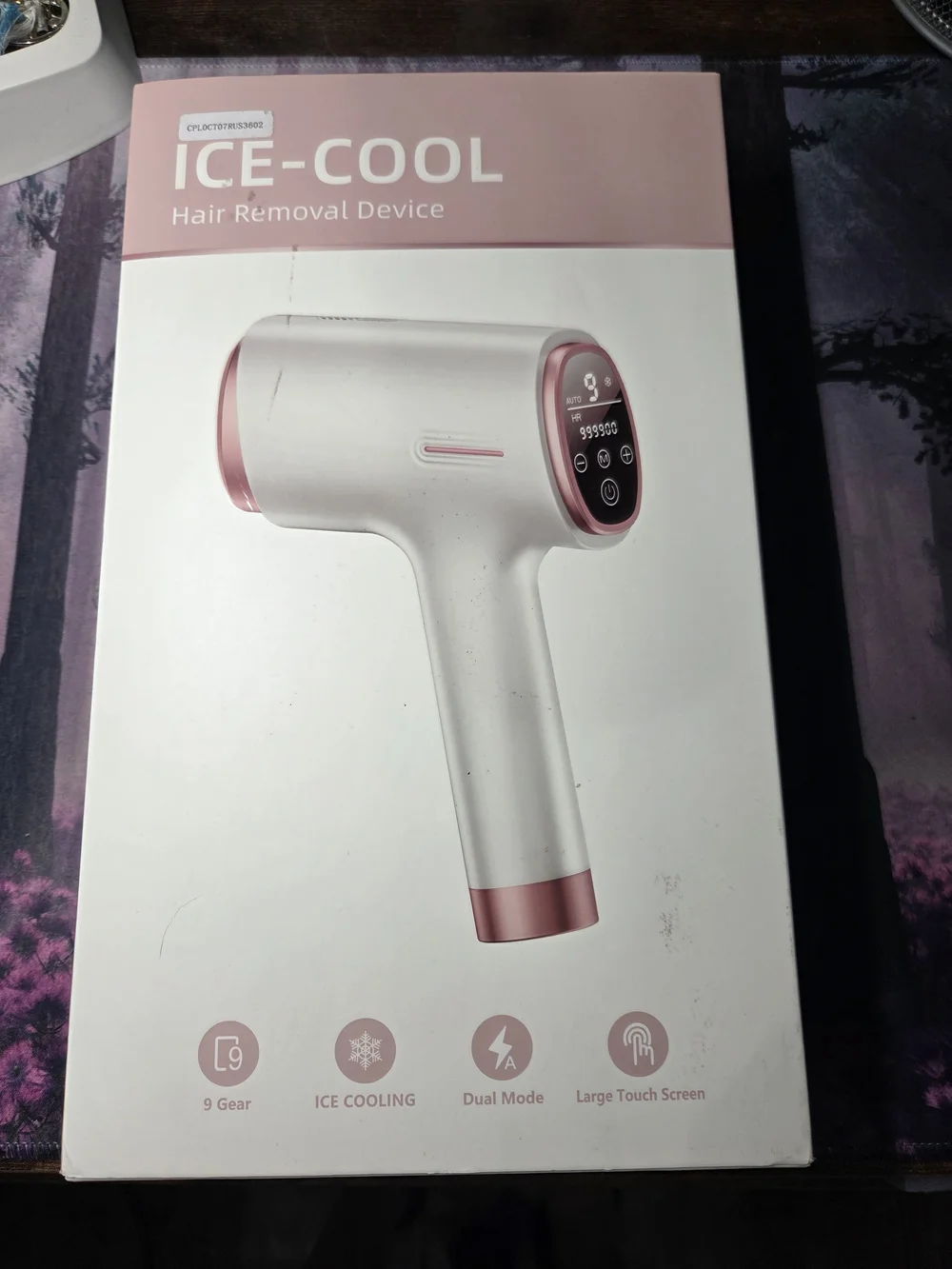 White and Rose Gold IPL Hair Removal Device -
